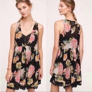 Maeve by Anthropologie Violeta floral babydoll dress (Overlay only) Size Medium